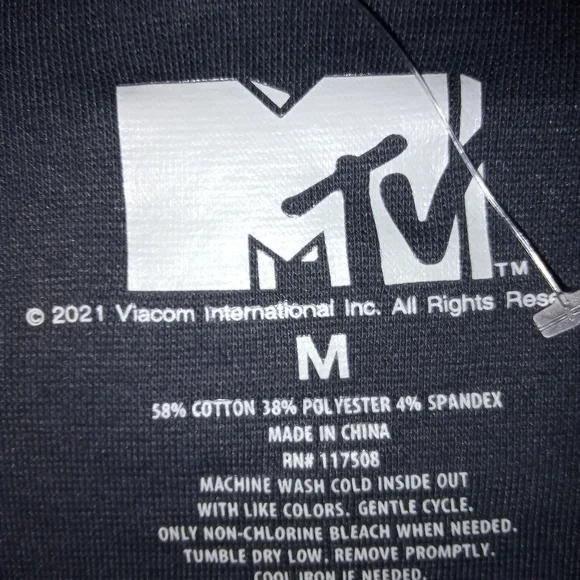 Nwot Mtv cropped top blue long sleeves. Nwot - Picture 5 of 5